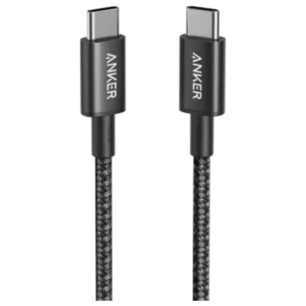 كيبل أنكر 333 من USB-C إلى USB-C بقوة 60 واط مضفر 3.3 قدم أسود