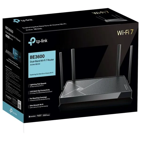 راوتر TP-LINK BE230 WiFi 7 - أسود — 2