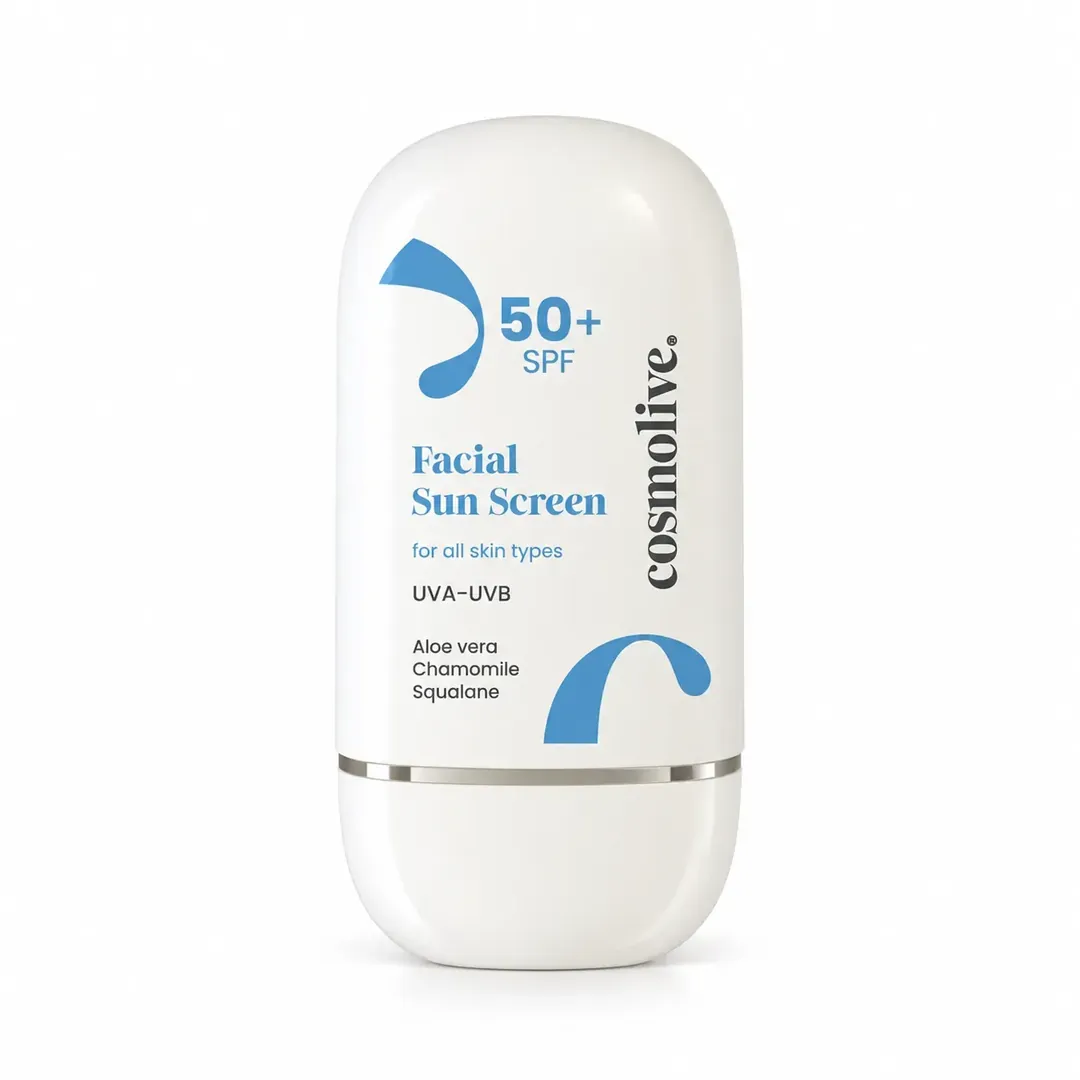 كوزمولايف واقي شمس للوجه لجميع أنواع البشرة SPF 50+ سعة 50 مل