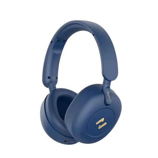 سماعة رأس لاسلكية بلوتوث Havit H655BT PRO - أزرق