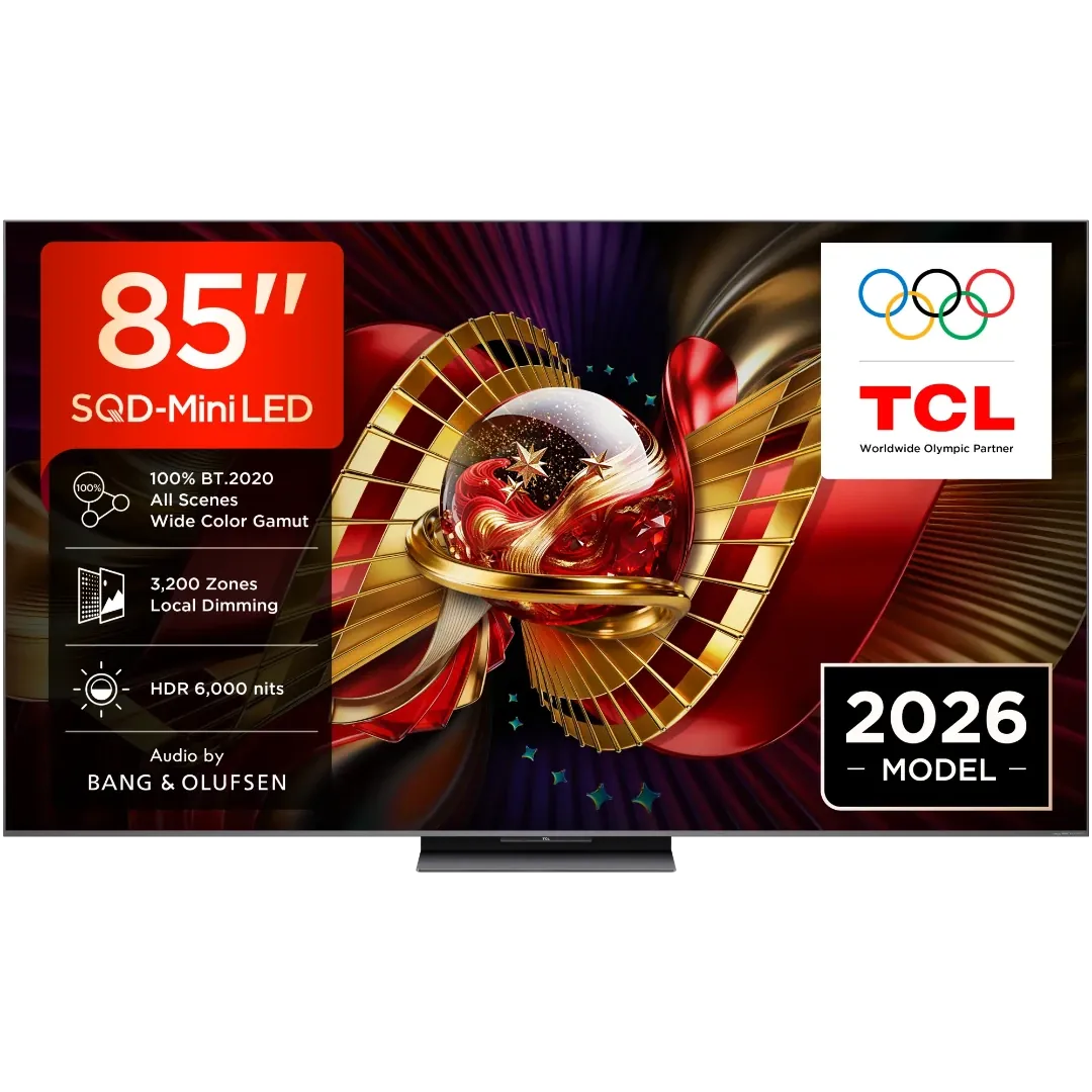تلفزيون ميني ليد 85 بوصة 4K موديل 85C8L بمعدل تحديث 288 هرتز ونظام Google TV