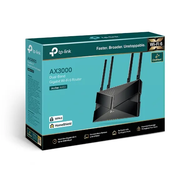 راوتر TP-LINK Archer AX53 واي فاي 6 - أسود — 3