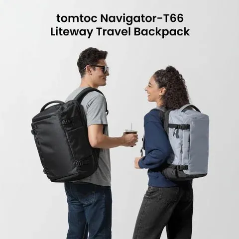 حقيبة ظهر سفر توموك Navigator-T66 Liteway مقاس 16 بوصة - أسود — 8