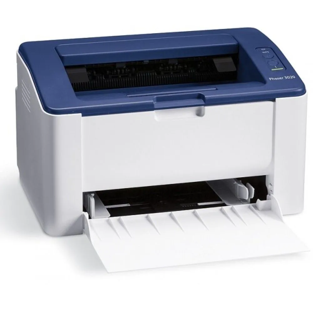 طابعة Xerox Phaser 3020 ليزر أبيض وأسود - لون أبيض