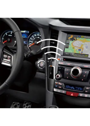 محول WIWU لاسلكي لـ CarPlay - أسود فضي — 3