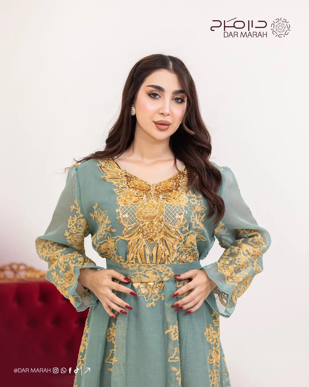 فستان ودراعة خليجية