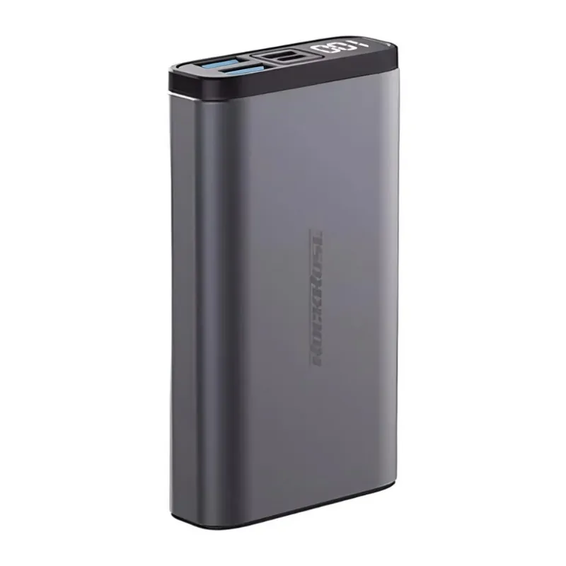 شاحن طوارئ باور بانك Rockrose RR 10000 مللي أمبير رمادي PD & QC 3.0