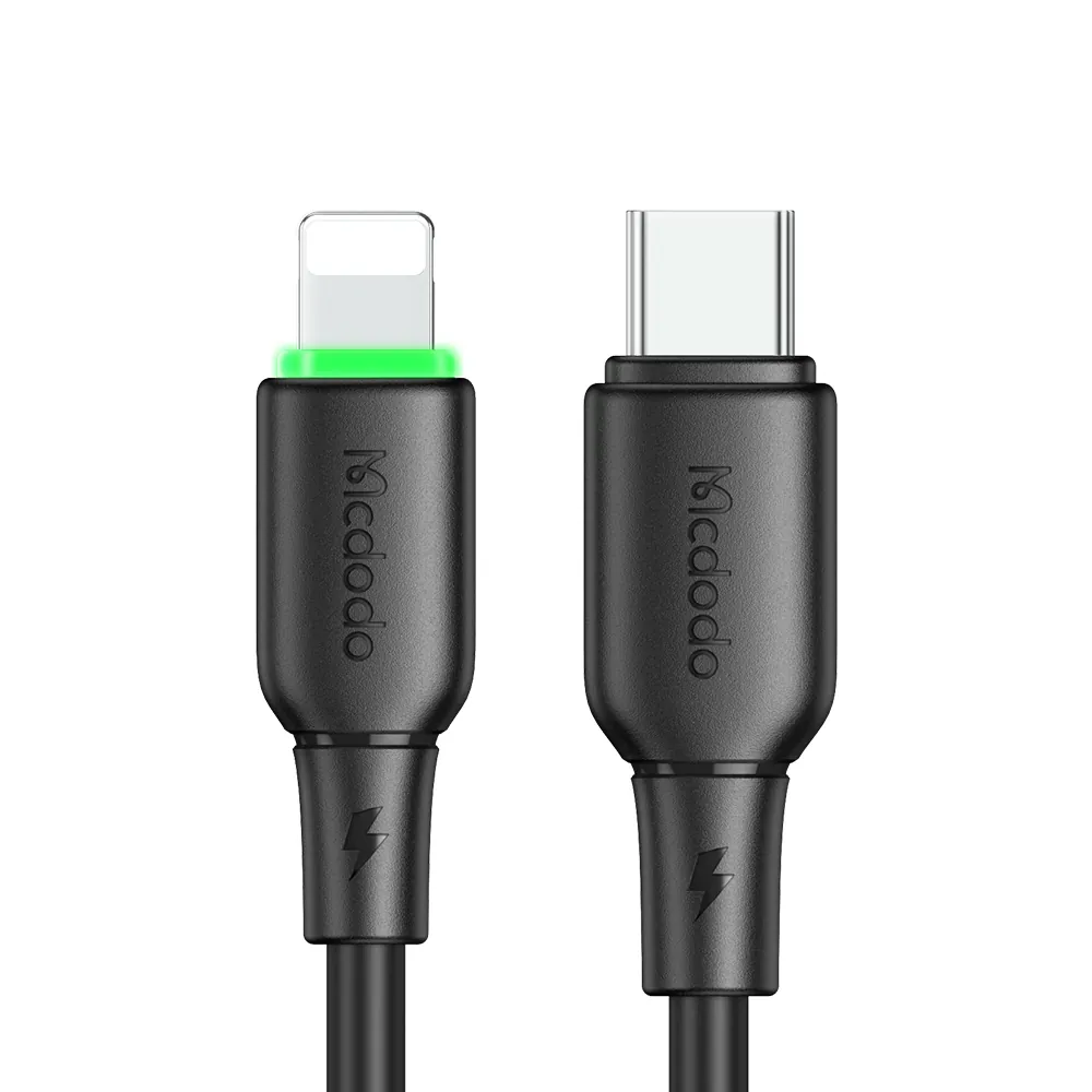 كابل ماكدودو USB-C إلى لايتنينج بقدرة 36 واط مع إضاءة LED طول 1.2 متر