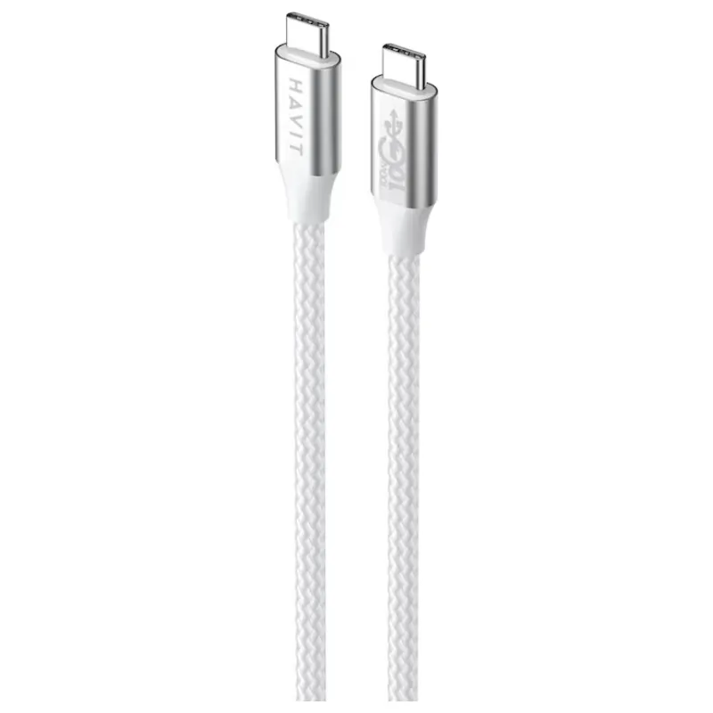 كيبل هافيت CB6311 من USB-C إلى Lightning بطول 1 متر - 30 وات (أسود وأزرق)
