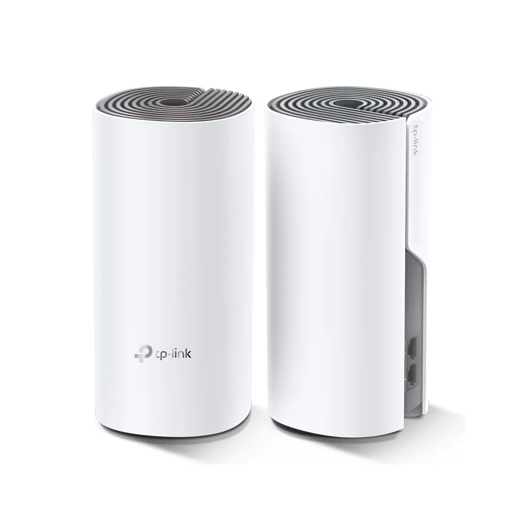 راوتر TP-LINK Deco E4 نظام واي فاي شبكي (عبوة قطعتين) - أبيض
