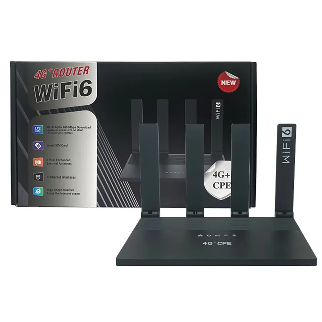 راوتر WiFi 6 فائق السرعة يدعم الجيل الرابع للمنزل والمكتب