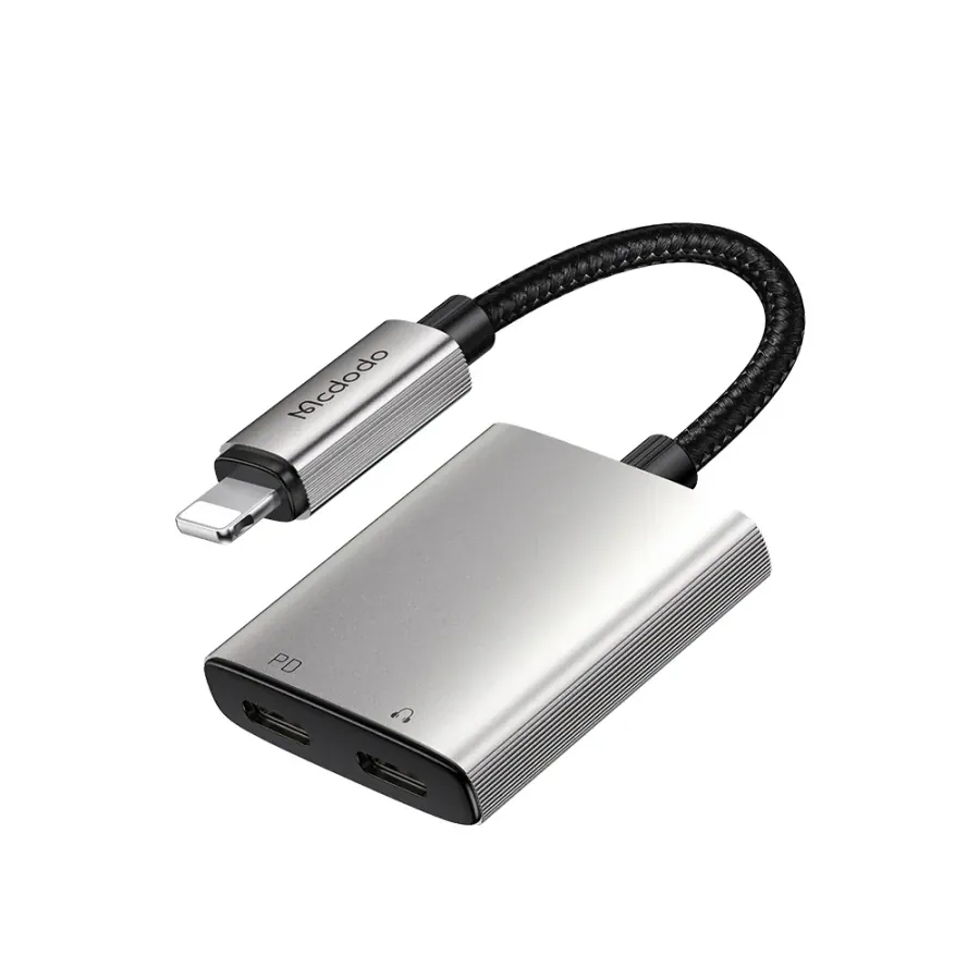 محول صوتي مكدودو 2 في 1 USB-C إلى مخرجين USB-C