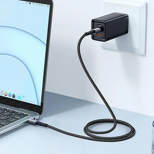 كيبل بيانات Mcdodo Prism Series من USB-C إلى USB-C بقدرة 65 واط - طول 1 متر - أسود — 3