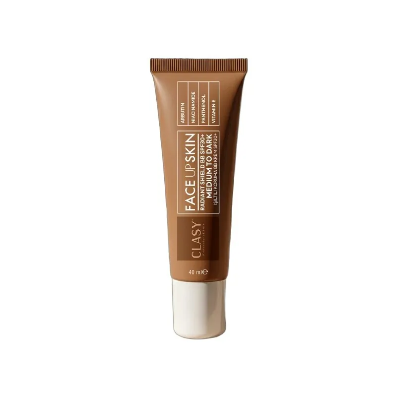 كلاسي بي بي كريم FACEUPSKIN بدرجة Medium to Dark مع SPF30+