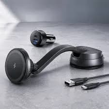 شاحن Anker 613 Magnetic Wireless MagGo أسود