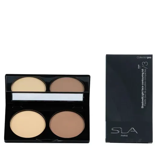 SLA شادو آند لايت باليت تصحيح وإضاءة - درجة 21 Peaux Medium/Olive — 2