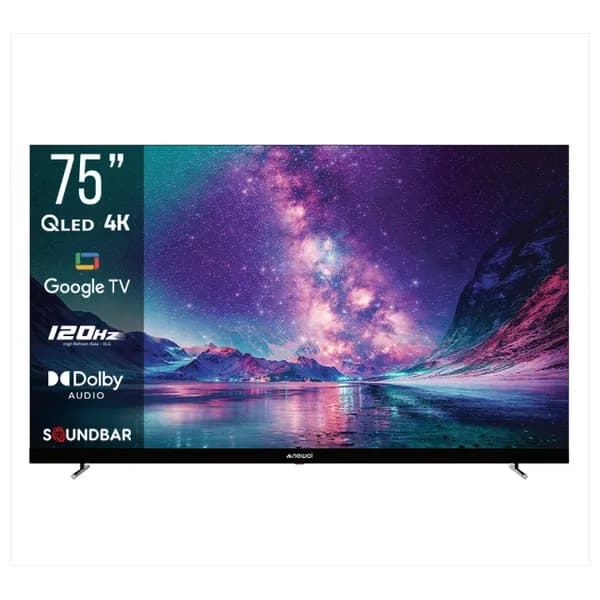تلفزيون نيوال QLED 75 بوصة 4K Ultra HD بنظام Google TV