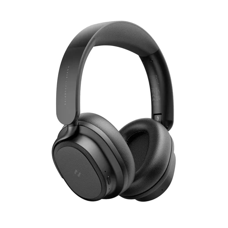 سماعة رأس لاسلكية هافيت Havit H635BT SPACE NC01H بخاصية إلغاء الضوضاء - أسود