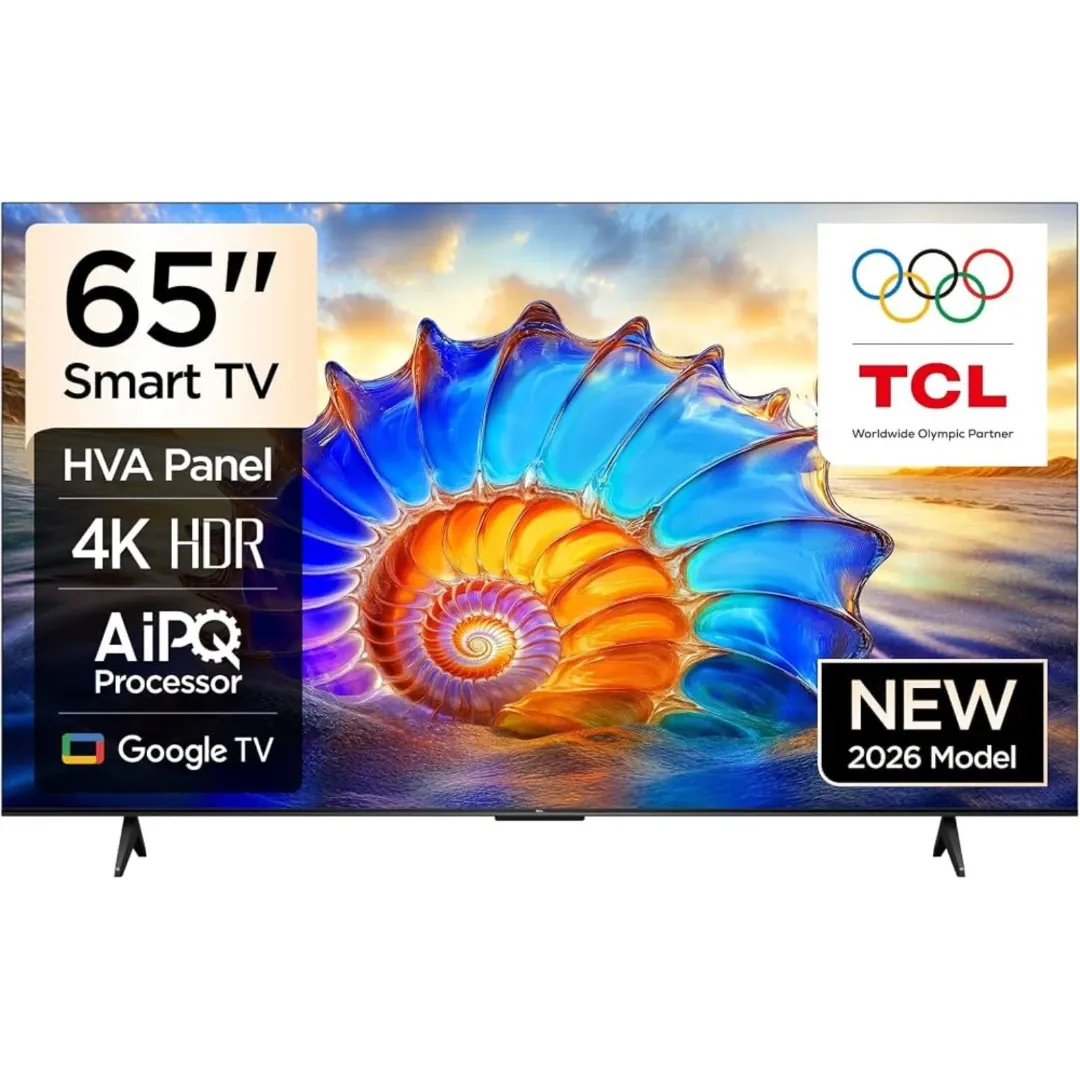 تلفاز TCL مقاس 65 بوصة QLED 4K نظام Google TV موديل 65V6D