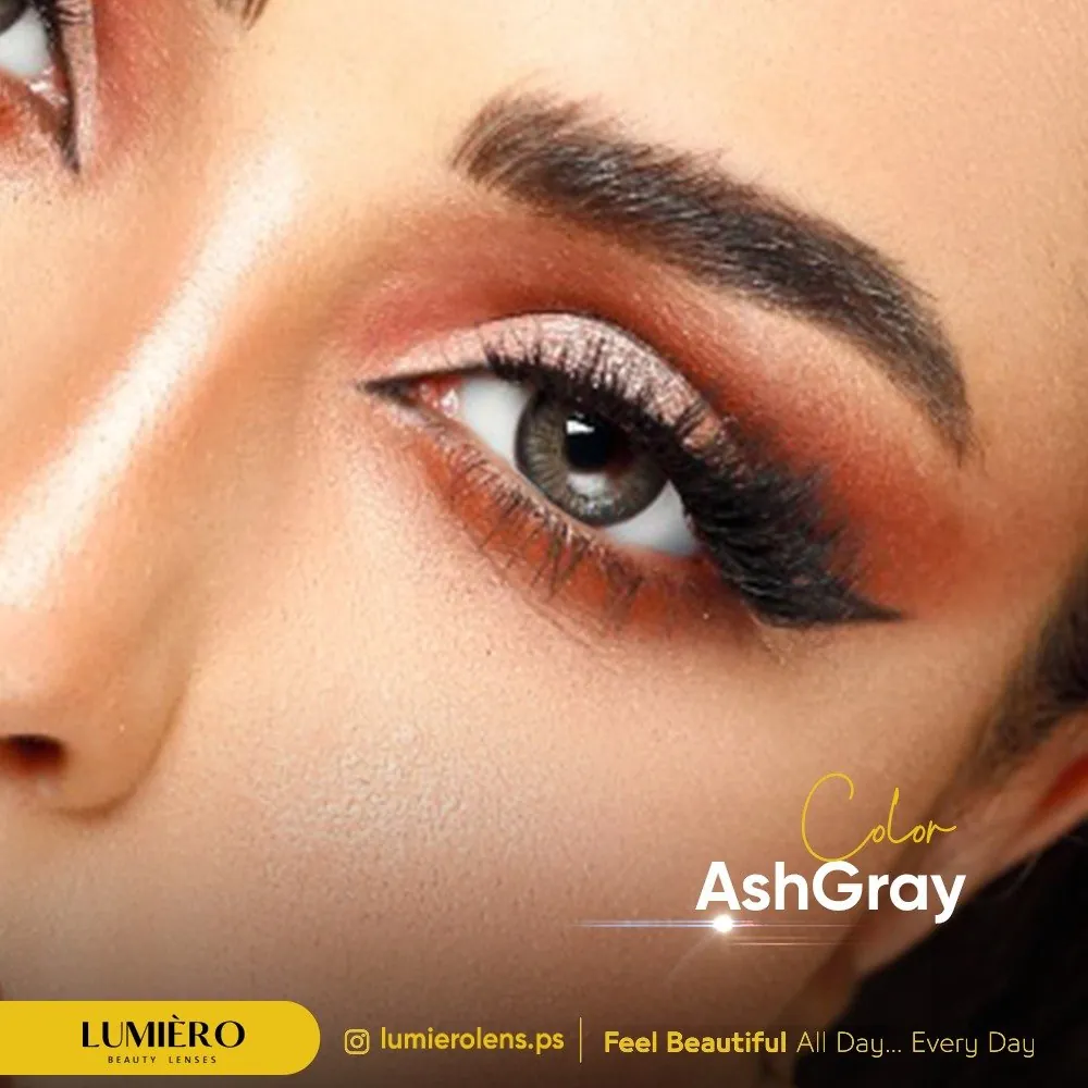 عدسات لاصقة لوميرو لون رمادي رمادي (ASHGRAY)