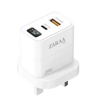 شاحن جداري USB-PD بقدرة 25 واط مع حماية متعددة