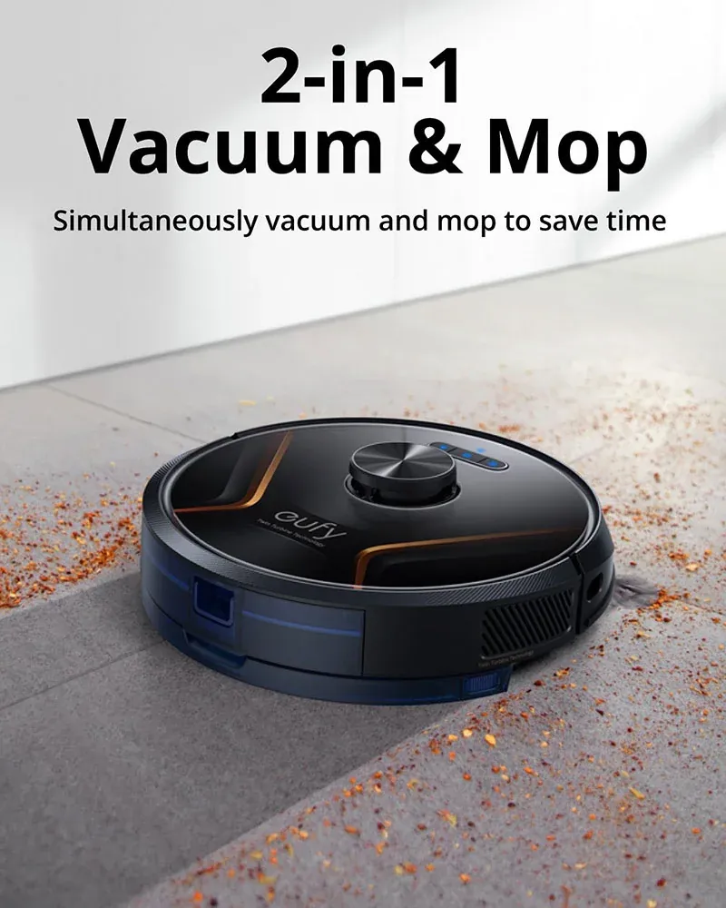مكنسة روبوت Anker Eufy RoboVac X8 Hybrid لون أسود — 2