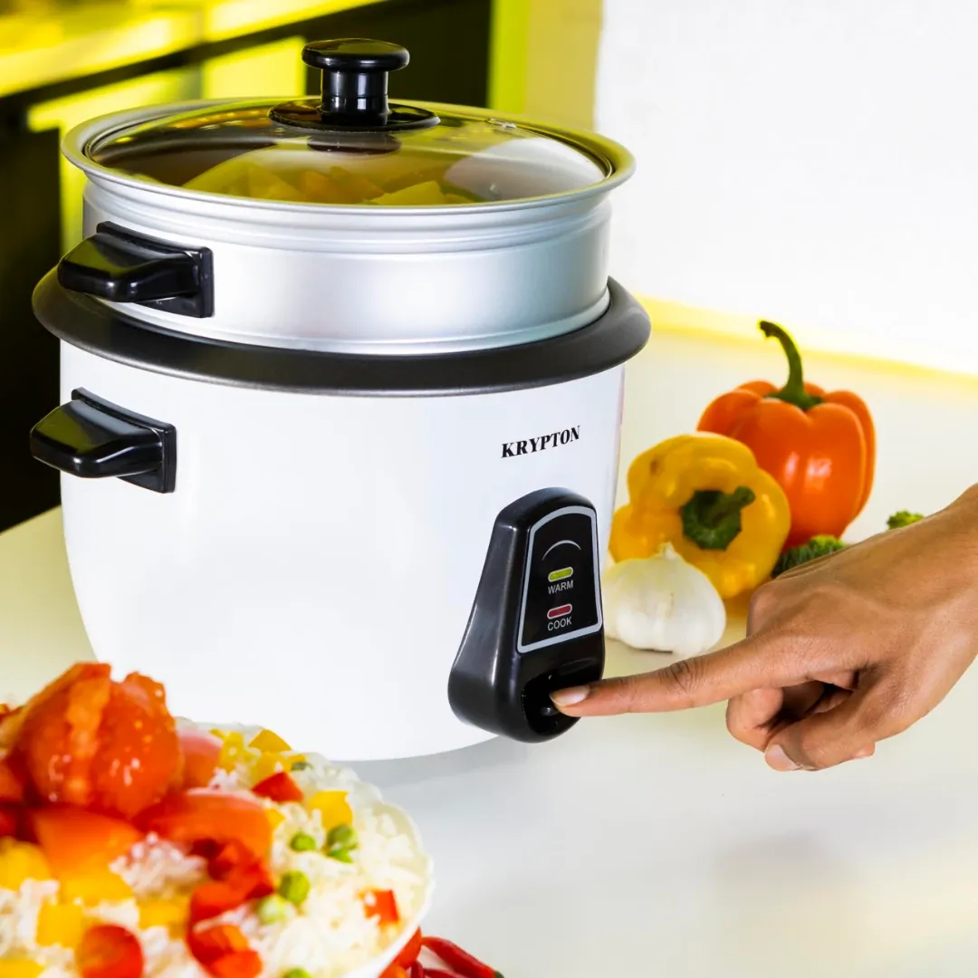 طباخ أرز كهربائي كريبتون 450 واط 1 لتر أبيض — 2