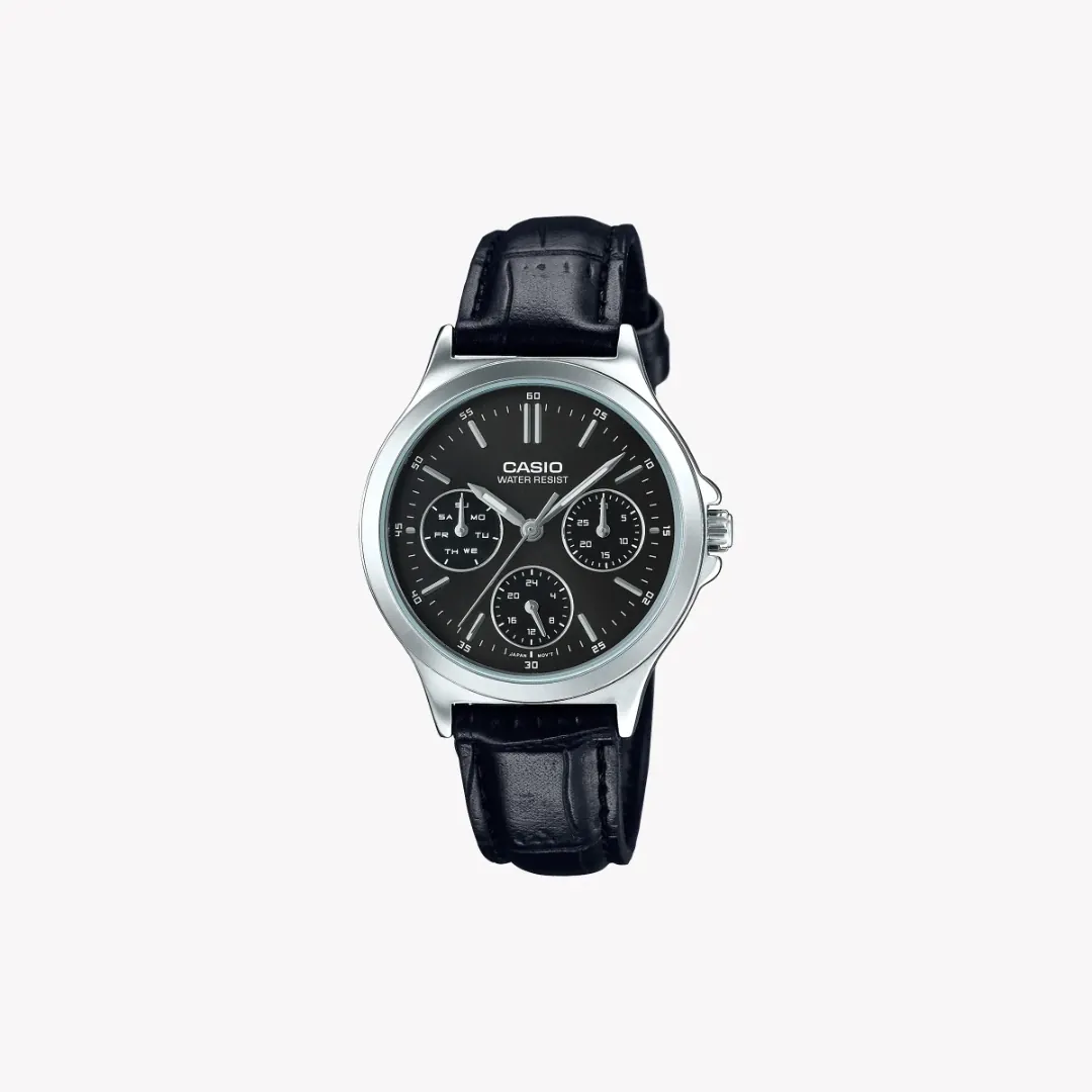 ساعة كاسيو رجالية MTP-V300L-1AUDF بسوار جلدي