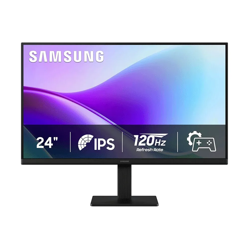 شاشة سامسونج LS24F320GAM مقاس 24 بوصة IPS بمعدل تحديث 120Hz - أسود