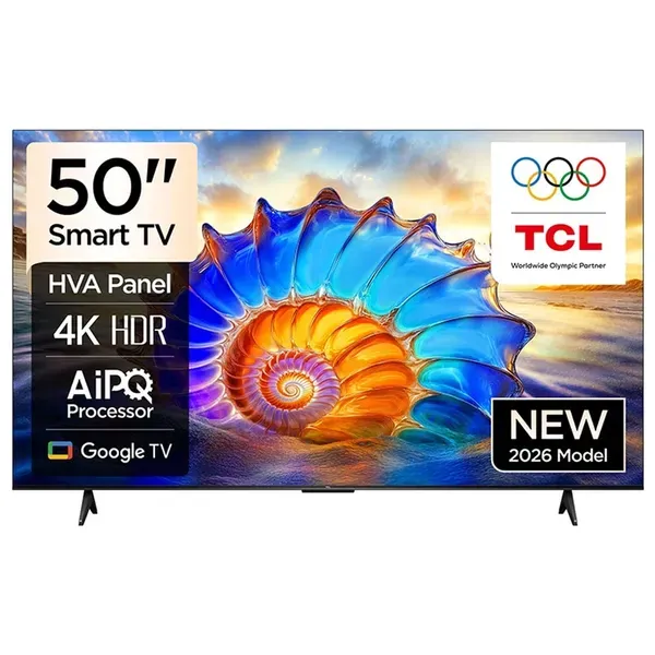 تلفاز QLED بدقة 4K مقاس 50 بوصة نظام Google TV موديل 50V6D
