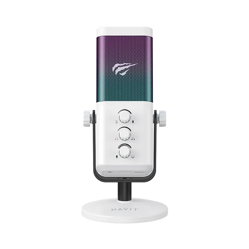 مايكروفون Havit GK65 Live - أبيض