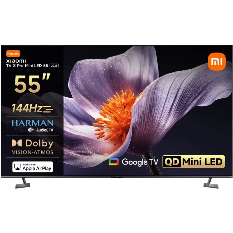 شاشة تلفزيون 55 بوصة Mini LED موديل S-PRO-MINI-LED-S-2026
