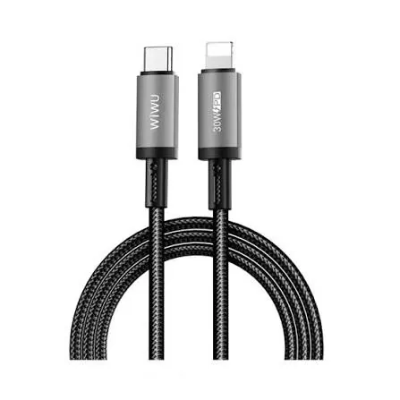 كابل WIWU TitanLink USB-C إلى لايتننغ - رمادي