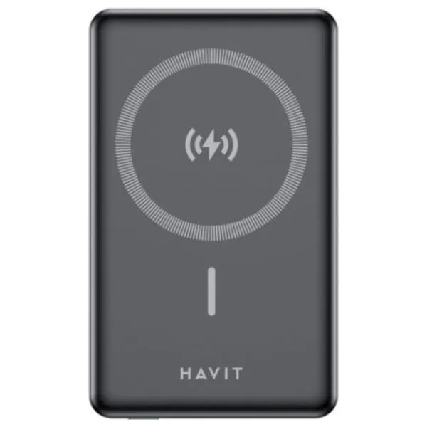 هافيت PB5223 باور بانك أسود - شاحن طوارئ محمول