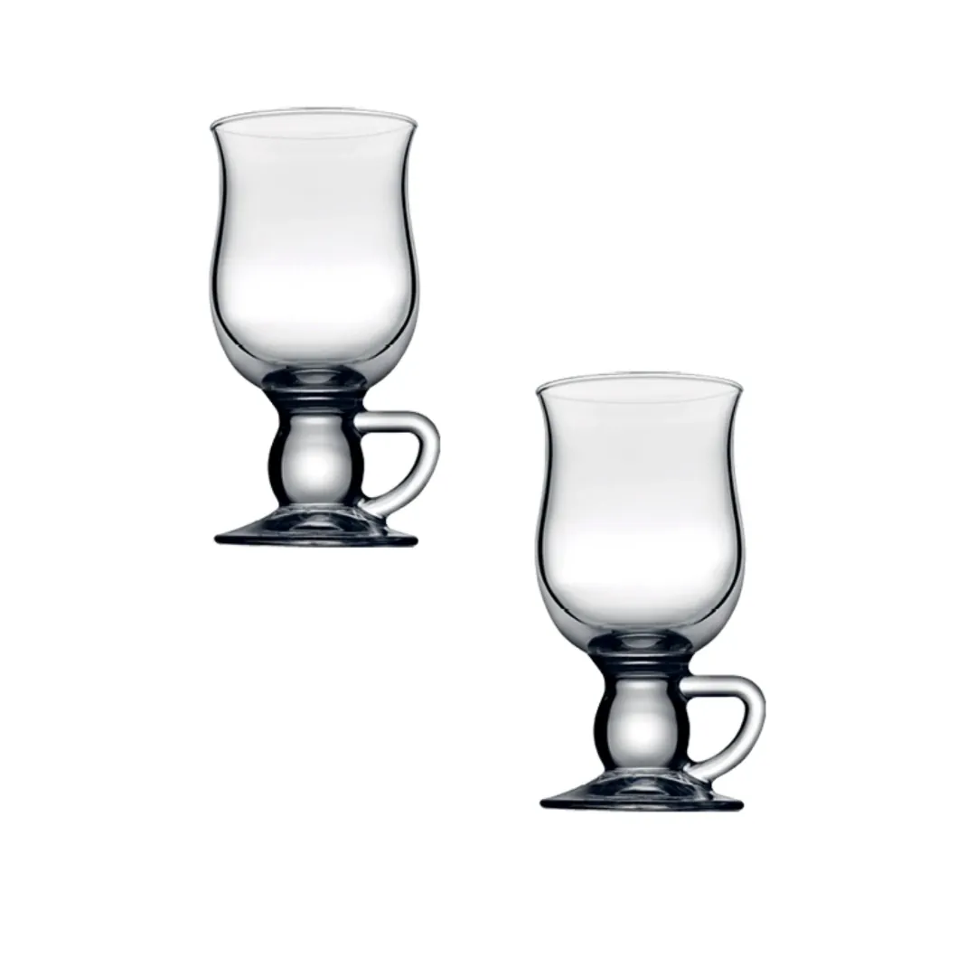 سيت كوب زجاجي قطعتين باشابهجة Pasabahce موديل 44159 - مجموعة IRISH COFFEE