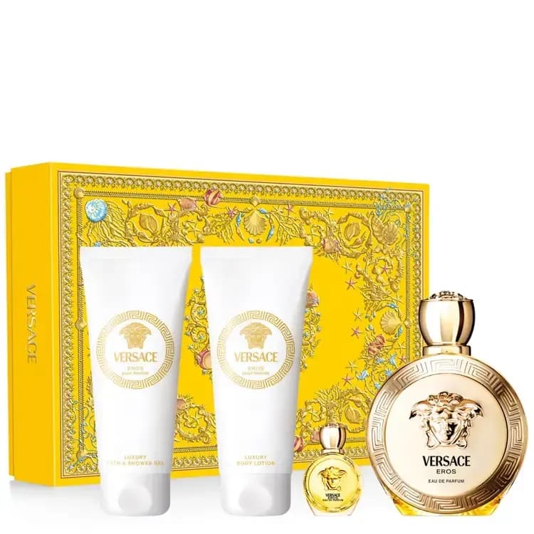 فيرساتشي إيروس بور فام سيت - عطر EDP 100مل + غسول جسم 150مل + عطر ميني 5مل