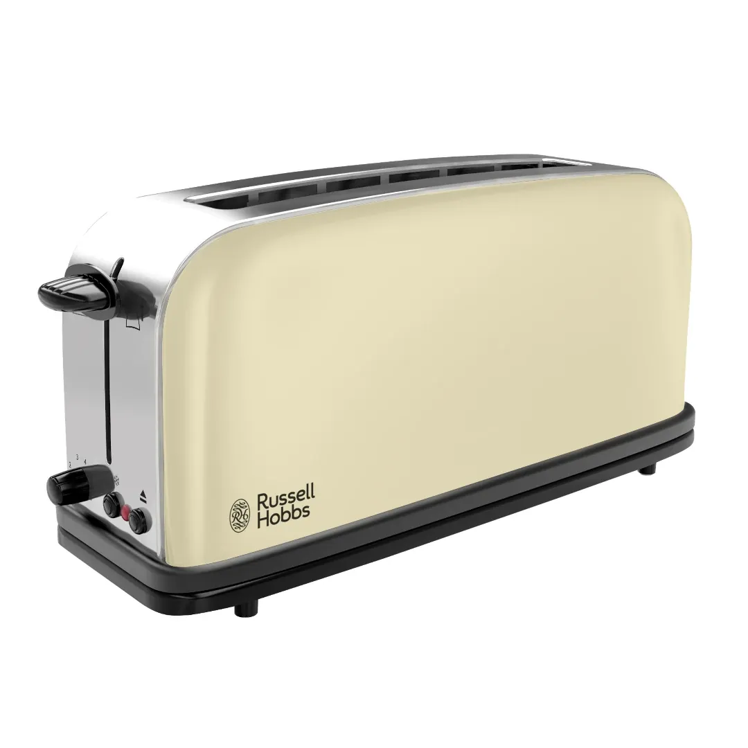 توستر Russell Hobbs فتحة واحدة طويلة - أبيض