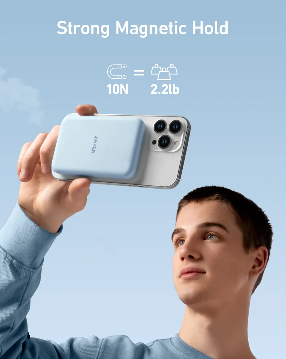 شاحن طوارئ Anker 621 MagGo 5000 مللي أمبير 12 واط - أزرق — 2