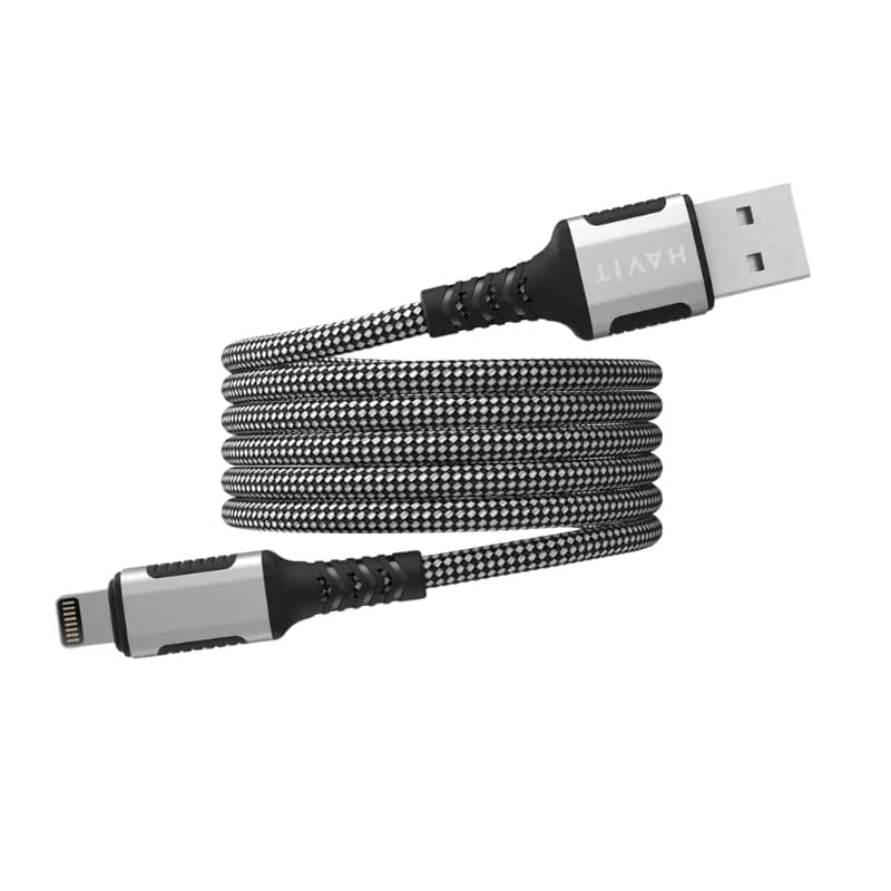 كيبل هافيت USB إلى لايتنينغ CB6299 - 1 متر - أبيض