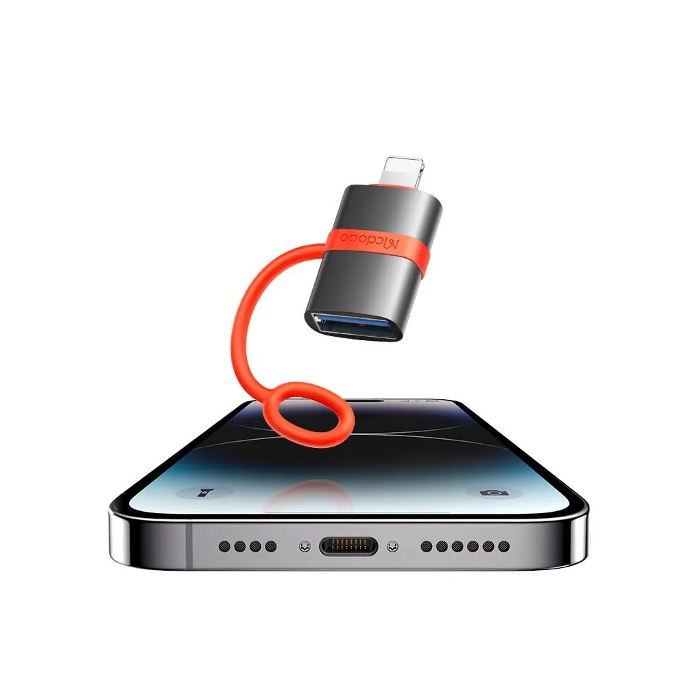 مبدل مودو USB-A إلى لايتنينج مع خطاف سيليكون - Mcdodo