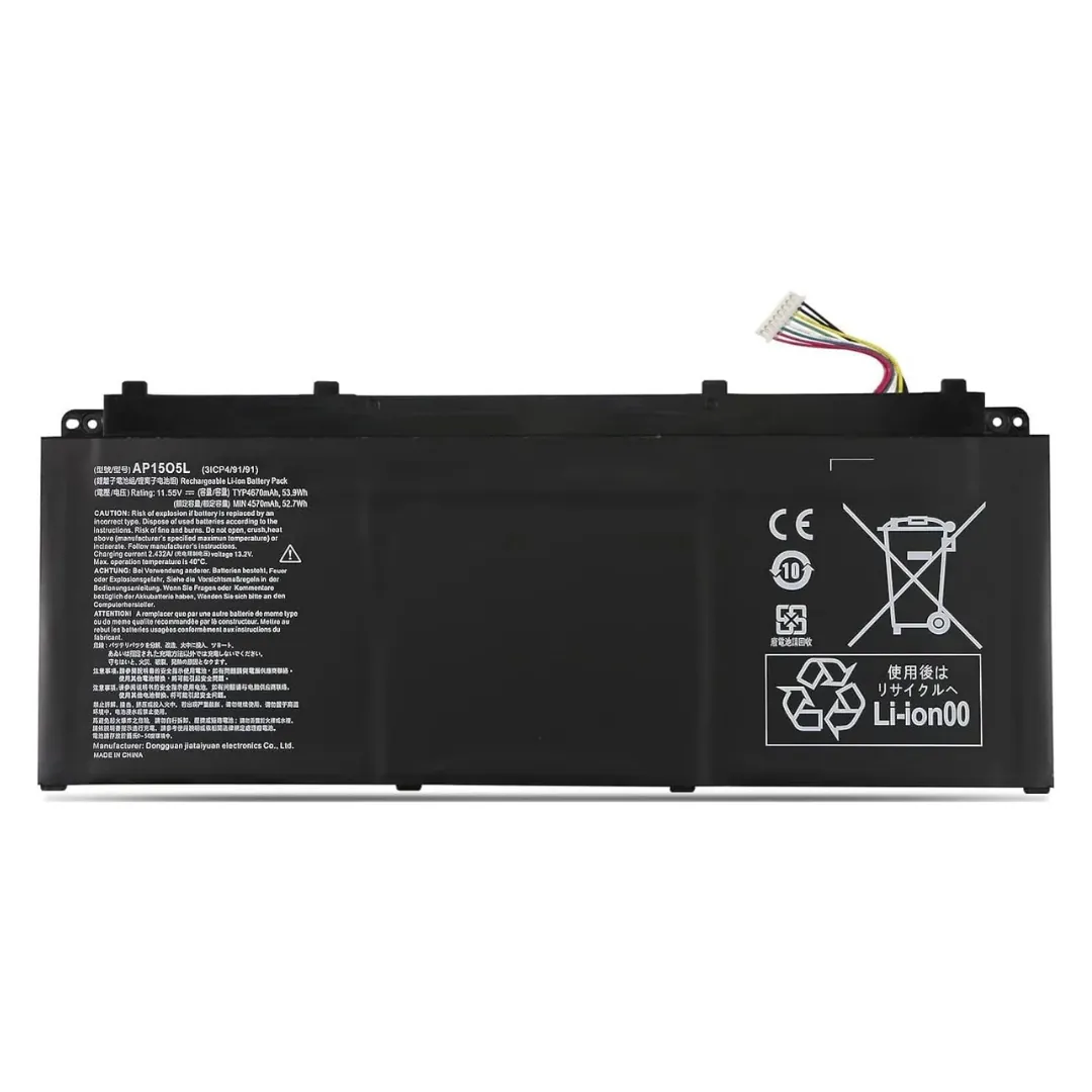 Acer AP15O5L 11.55V 53.9Wh 4670mAh Laptop Battery for Spin 5 / Swift / Aspire S13 / Chromebook R13 / Predator Triton 700
