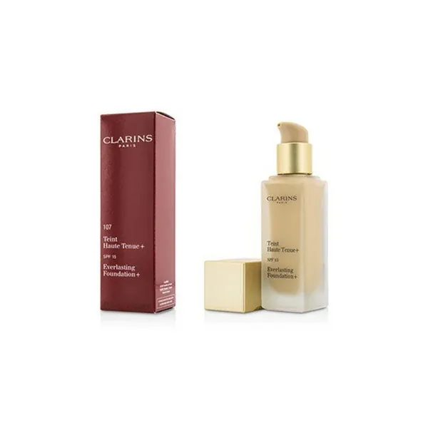 كريم أساس إيفرلاستنج XL من كلارنس بعامل حماية SPF15 - لون 107